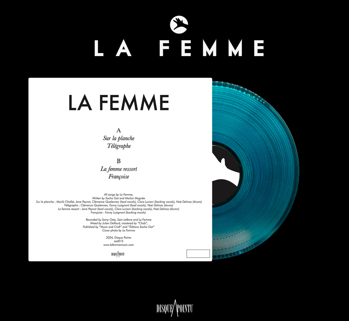 La Femme Ressort EP BLUE Vinyl Reissue numbered Copies La la-femme-ressort-ep-blue-vinyl-reissue-numbered-copies-la